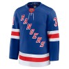 Mænd NHL New York Rangers Trøje 2024-25 Fanatics Premium Igor Shesterkin Blå Hjemme
